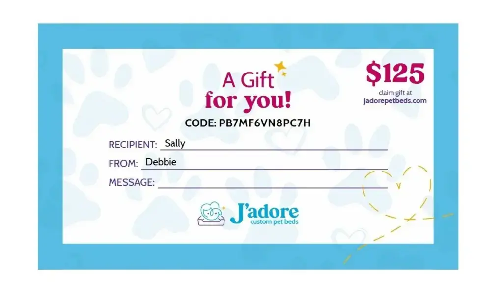 J'adore Gift Card