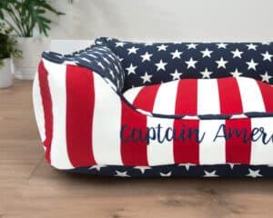 patriotic dog or cat bed