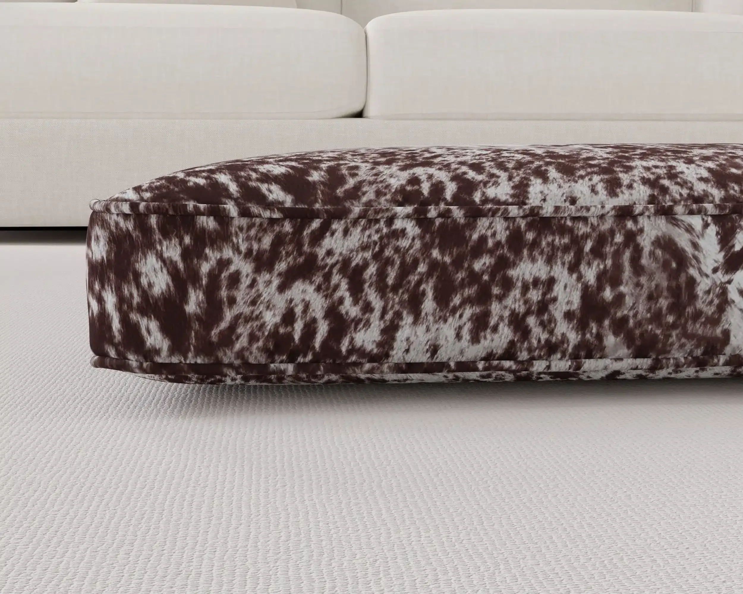 Speckled Faux Cowhide Bed
