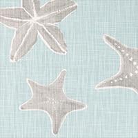 Sea Life Blue Haze Slub Canvas