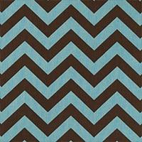 ZigZag Blue Brown