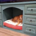 custom size cabinet dog bed