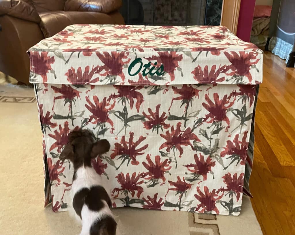 personalized dog crate cover
