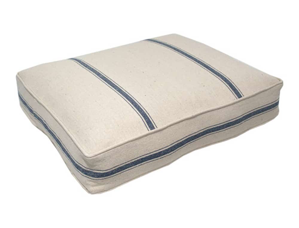 20x24 Feedsack Rectangle Bed with Blue Stripe