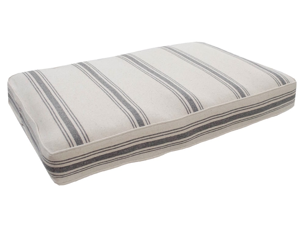 24x36 Feedsack Rectangle Bed with Gray Stripe