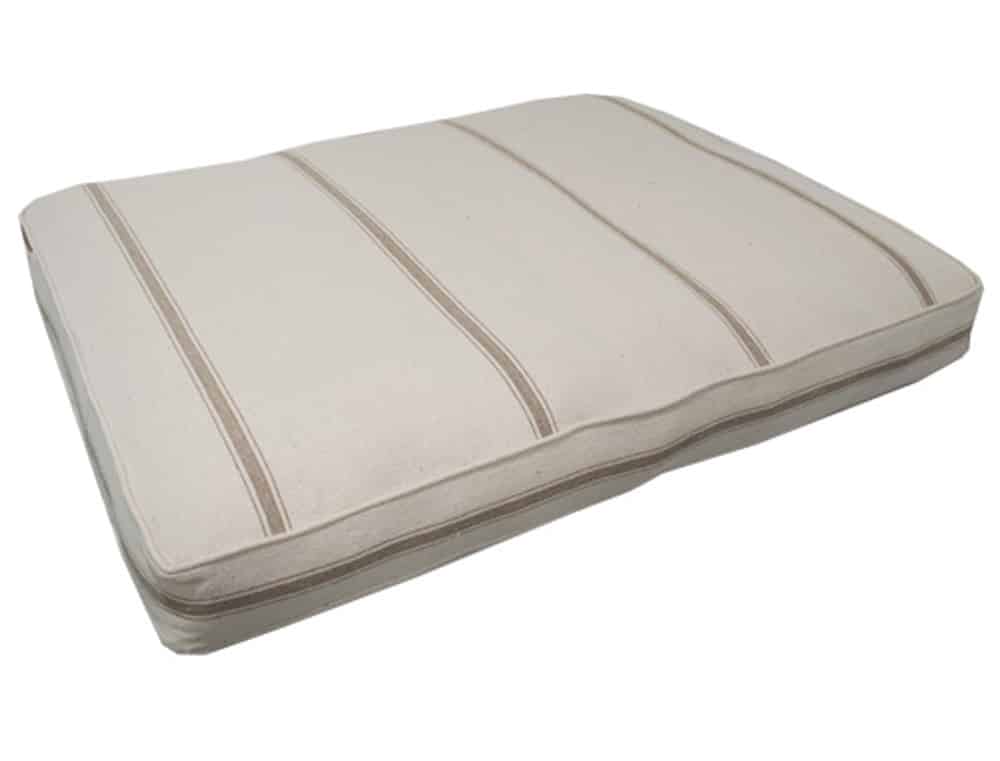 32x40 Feedsack Rectangle Bed with Tan Stripe