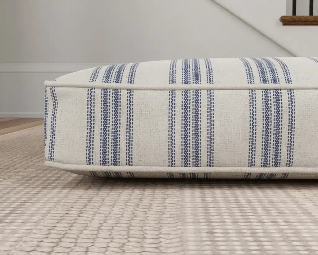 Farmhouse Striped Dog Bed