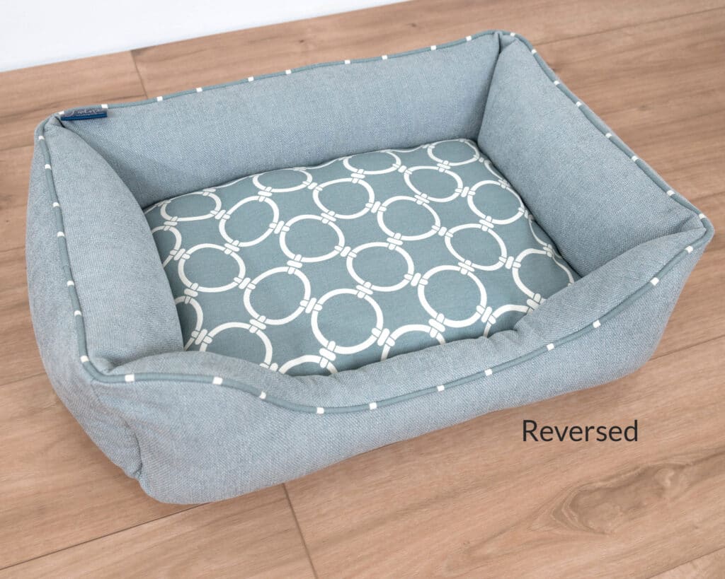 reversible dog bed with chenille