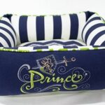 blue navy dog bed prince