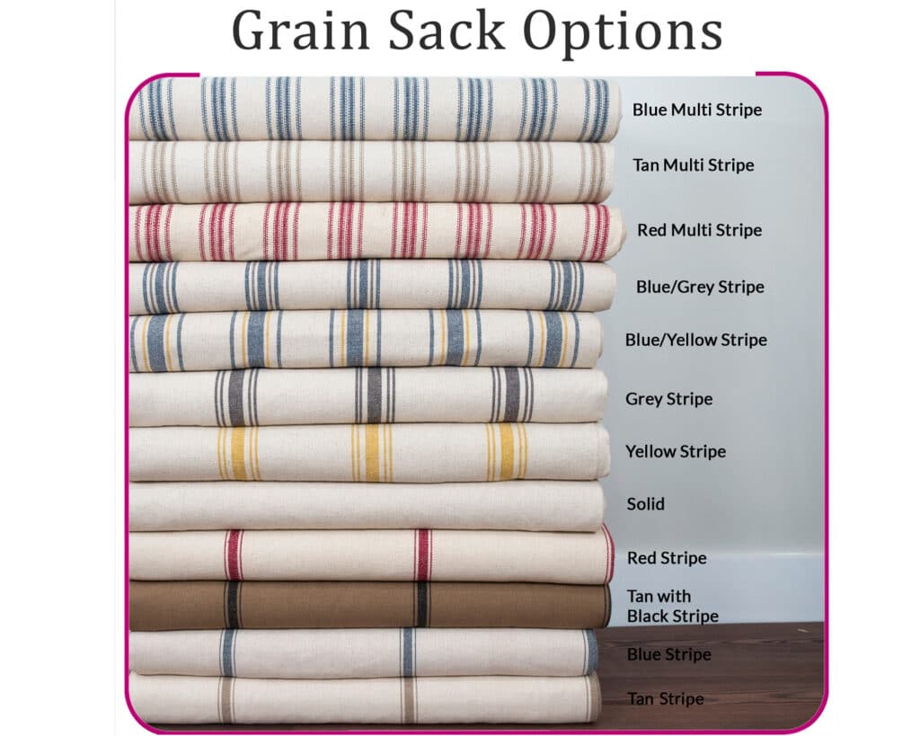 grain sack stripe options
