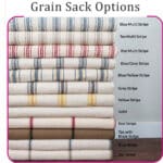 grain sack stripe options