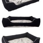 large bumper dog bed black natural french eiffel tower script web min