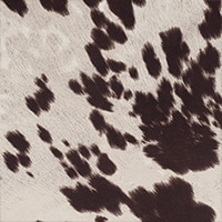 Faux Cowhide Brown Velvet