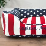 patriotic dog or cat bed