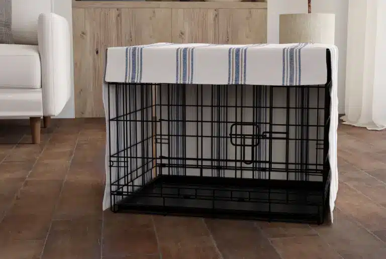 Crate Cover Blue Gray Stripe