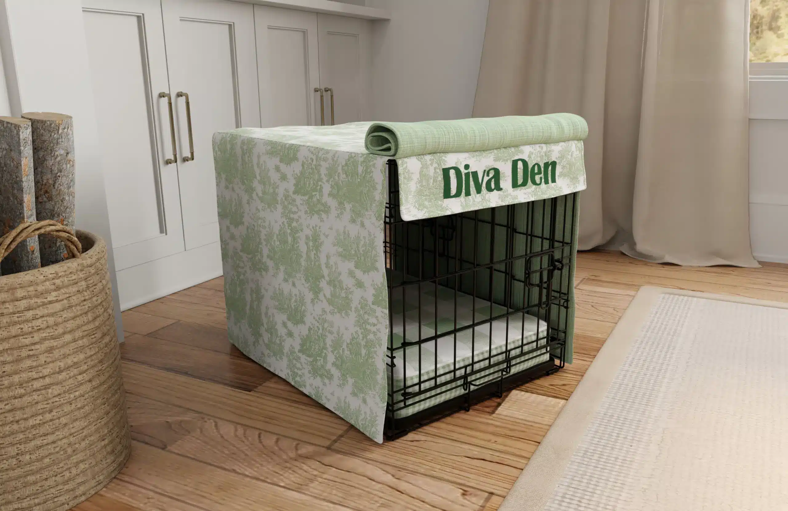Sage Green Crate Cover